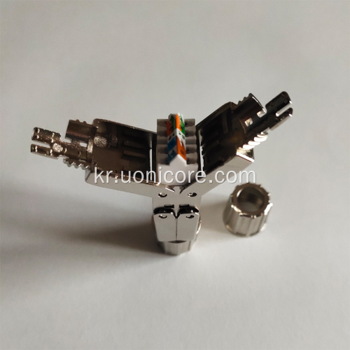 RJ45 CAT6 SHIELDED TOOLLESS 커넥터 플러그